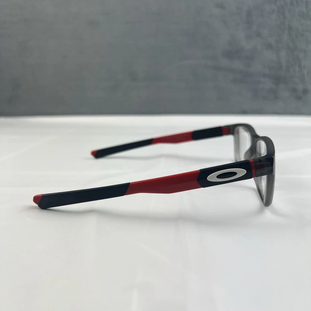 Oakley OY8007 0250 Field Day Youth Glasses Satin Grey Smoke Red 50-15-128 #2
